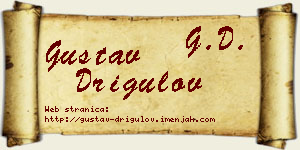 Gustav Drigulov vizit kartica
